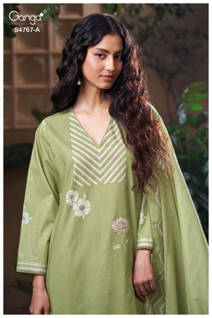 GANGA DIRELIA S4767 PREMIUM COTTON SUIT