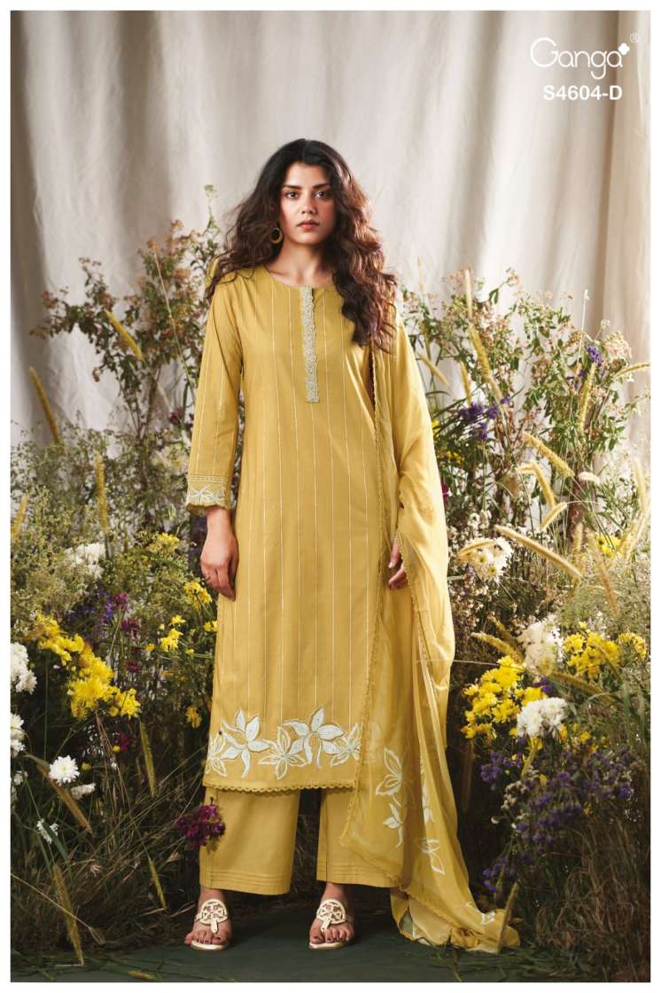BUY GANGA SUITS WITH PRICE GANGA DIVENA S4604 FULL SET