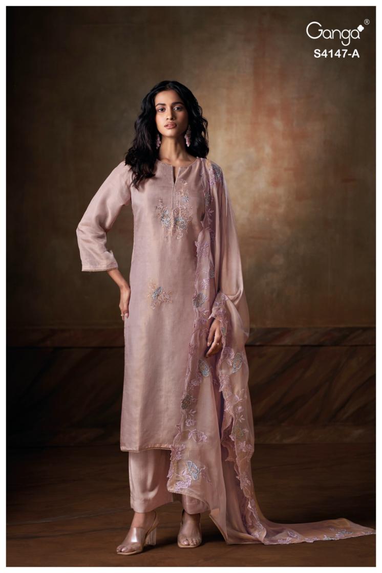 BUY GANGA SUITS SINGLE PIECE GANGA DIYARA S4147 FULL SET