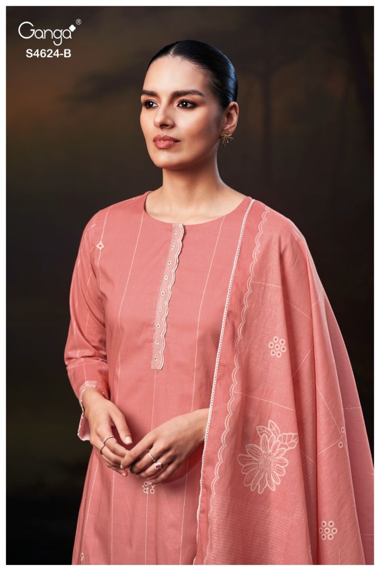 BUY GANGA SUITS GANGA ELSYA S4624 PREMIUM SUIT