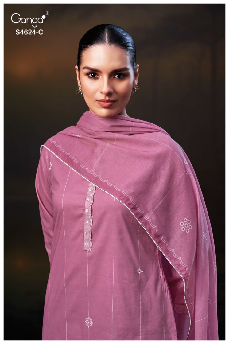 BUY GANGA SUITS GANGA ELSYA S4624 CLOSEUP IMAGE