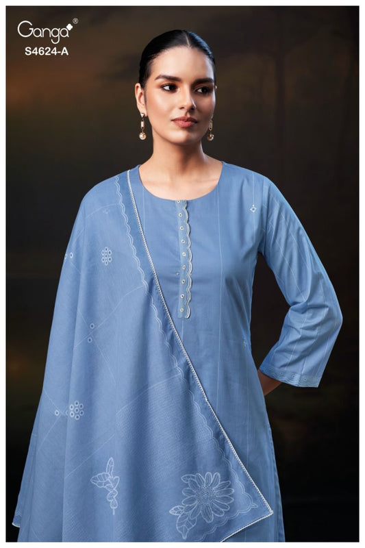BUY GANGA SUITS GANGA ELSYA S4624 NEW CATALOGUE