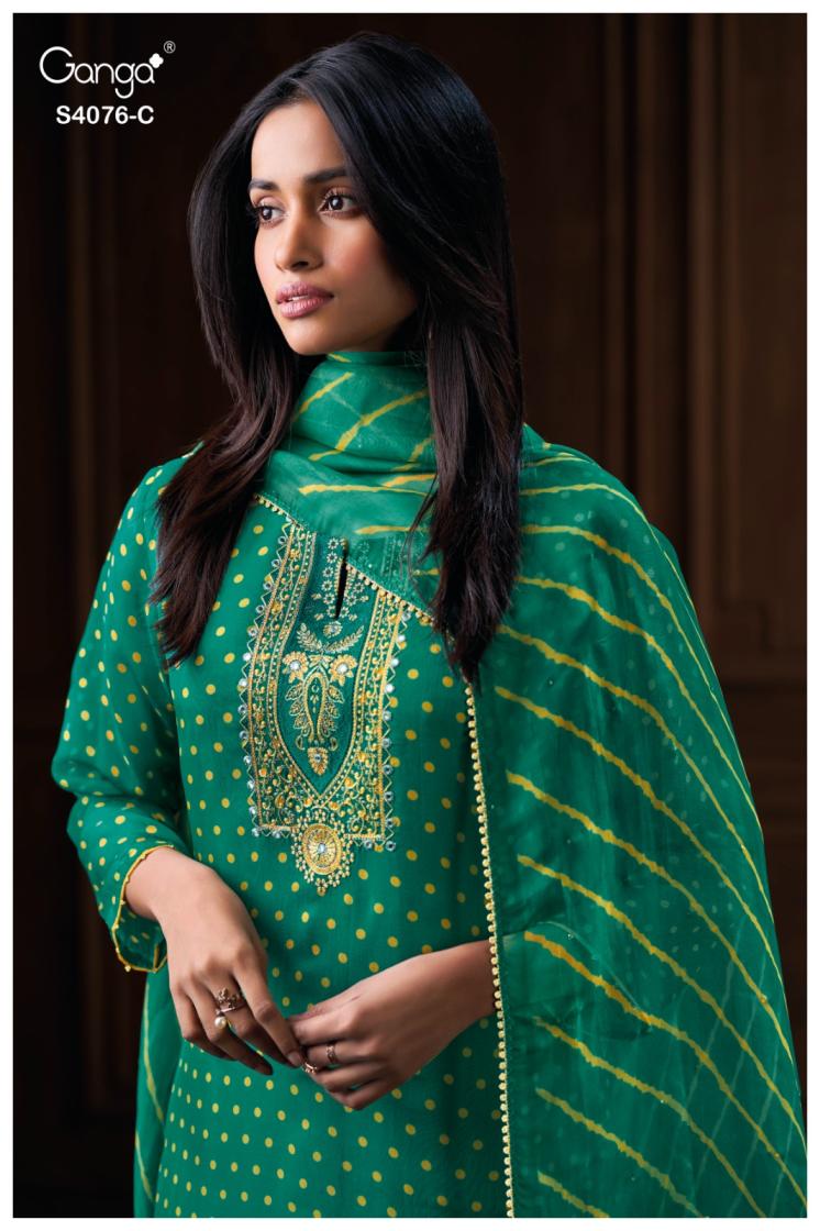 BUY GANGA SUITS WITH PRICE GANGA ENYARA S4076 LATEST DESIGN IMAGE