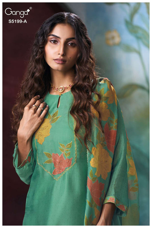 BUY GANGA SUITS GANGA EVANIAH S5199 PREMIUM SUIT