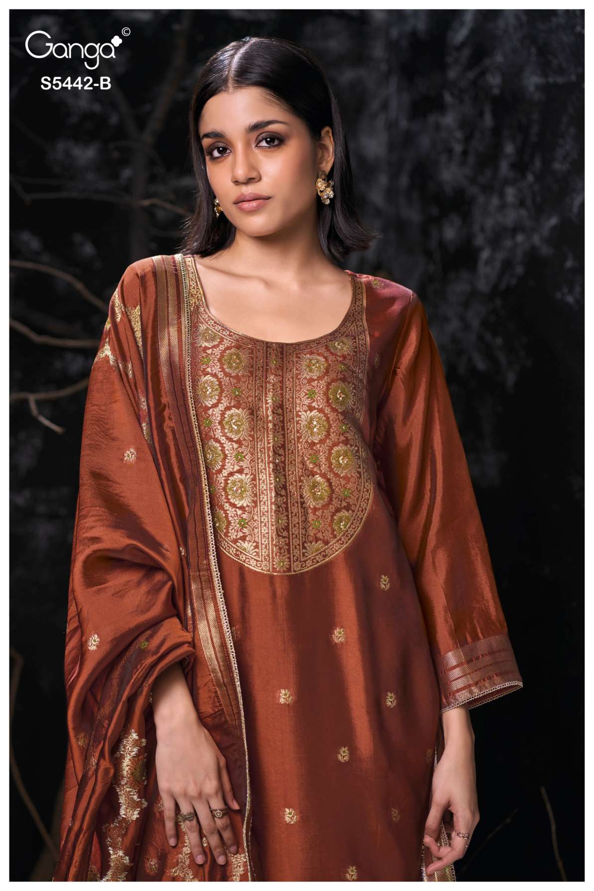 BUY GANGA SUITS GANGA EVIARA S5442 TOP DESIGN