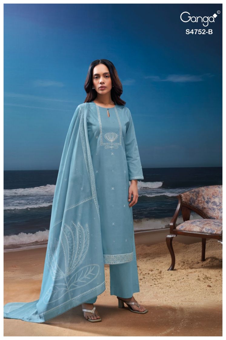 BUY GANGA SUITS ONLINE GANGA FAIRA S4752 FULL SET
