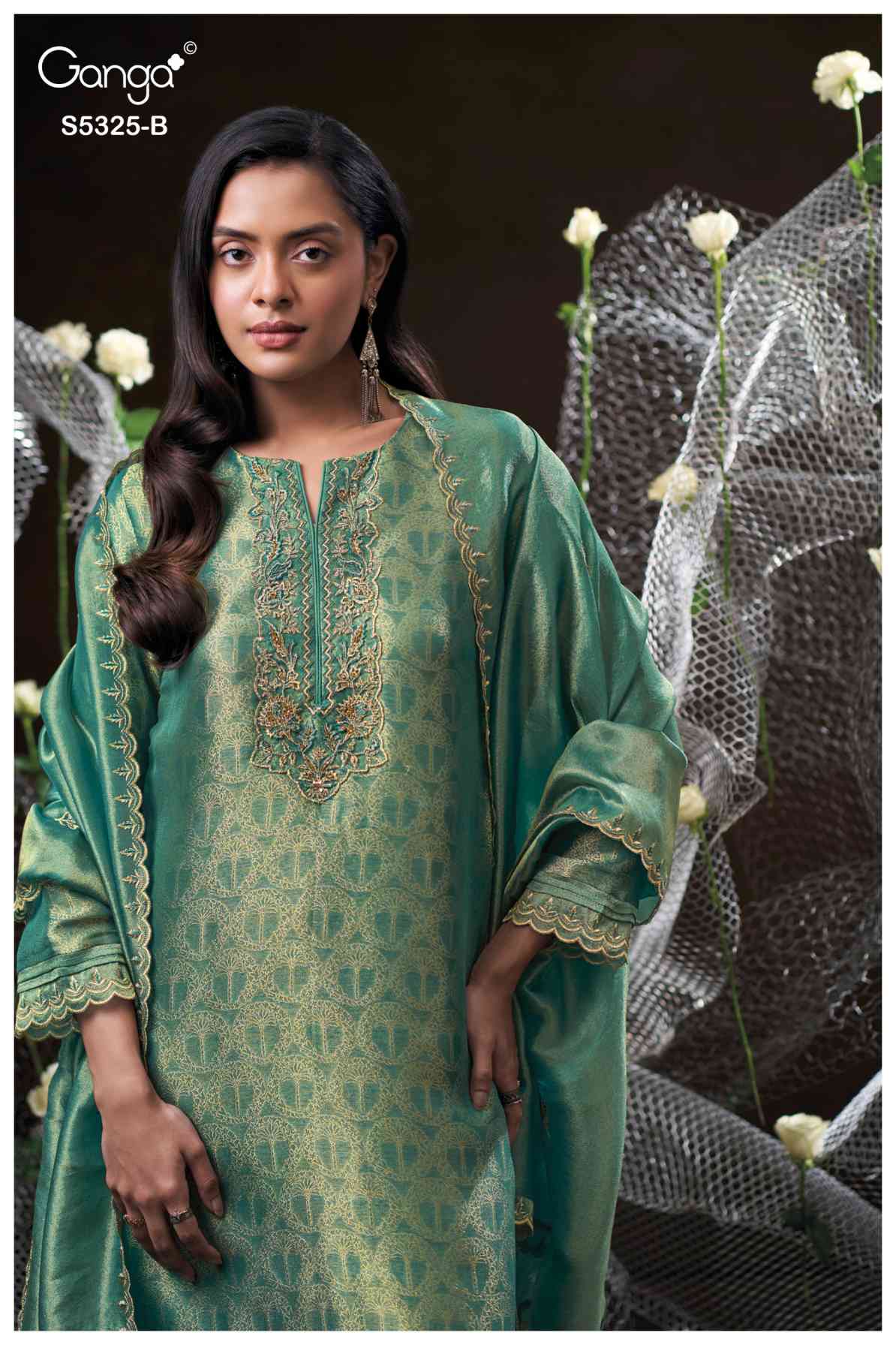 BUY GANGA SUITS GANGA FAVENA S5325 FRONT VIEW