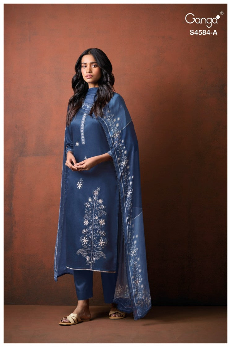BUY GANGA SUITS WITH PRICE GANGA FESKA S4584 PREMIUM SUIT