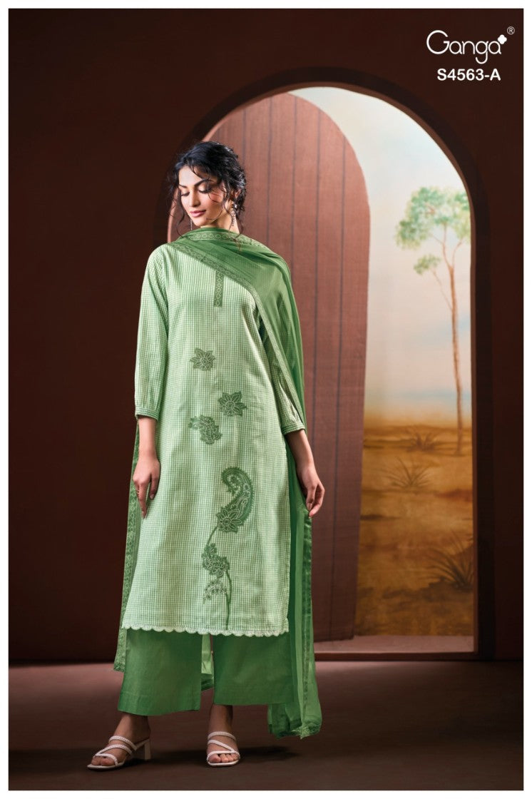 BUY GANGA SUITS GANGA FIRAEKA S4563 LATEST DESIGN IMAGE