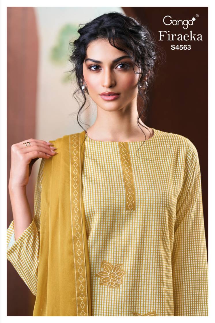 BUY GANGA SUITS GANGA FIRAEKA S4563 PREMIUM SUIT