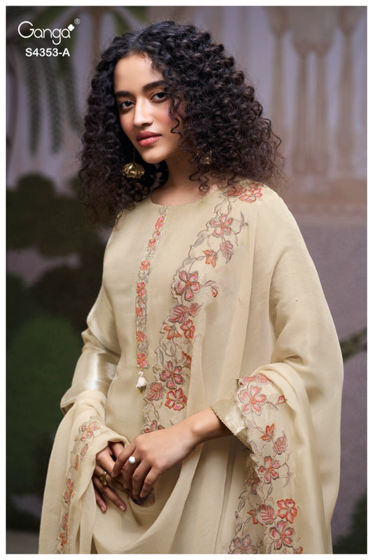 BUY GANGA SUITS ONLINE SALE GANGA GLORINA S4353 FULL SET