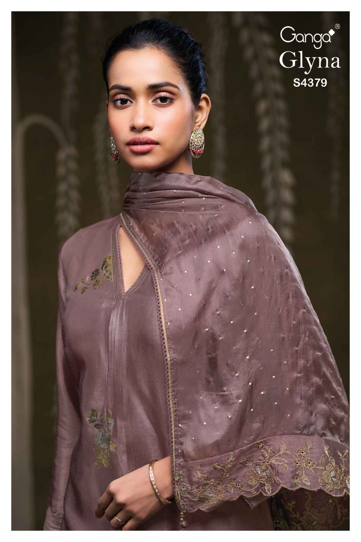 BUY GANGA SUITS SINGLE PIECE GANGA GLYNA S4379 FRONT VIEW