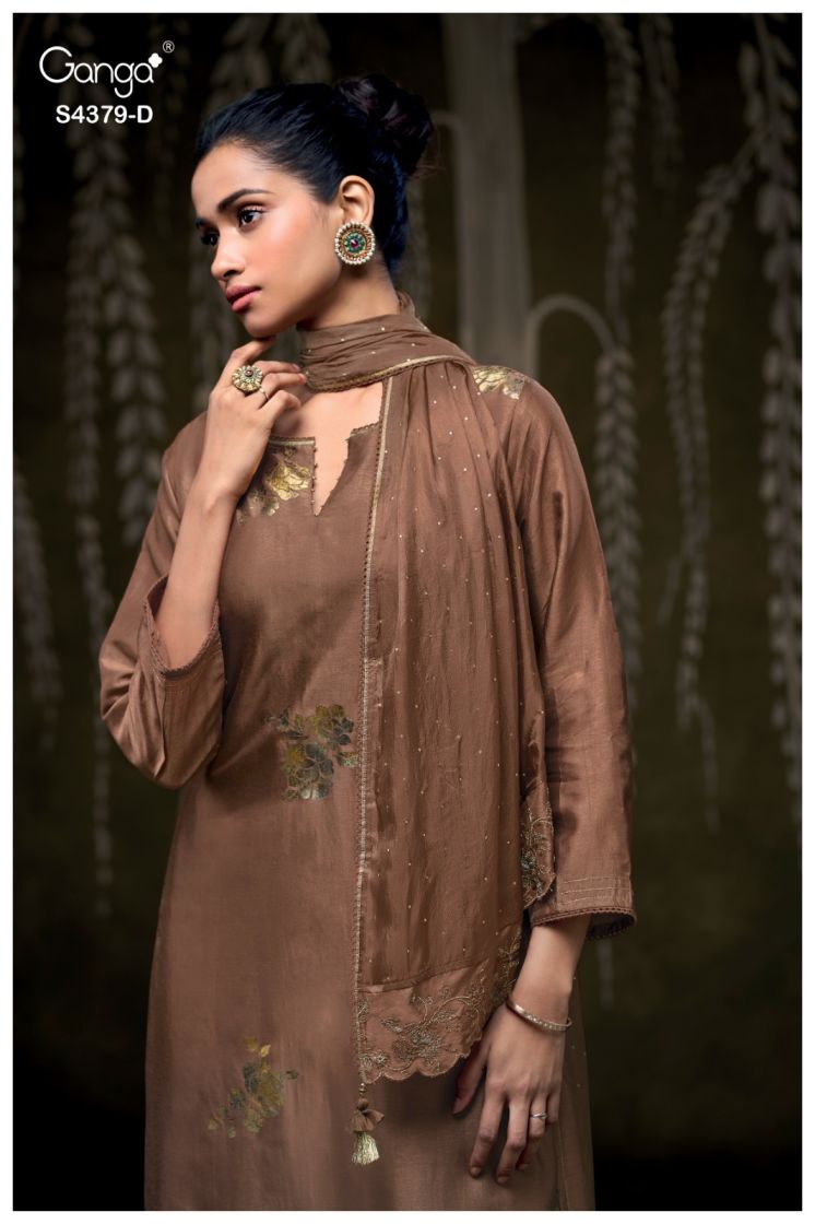 BUY GANGA SUITS SINGLE PIECE GANGA GLYNA S4379 TOP DESIGN