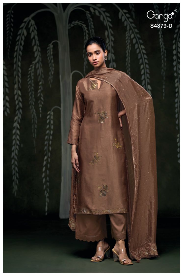BUY GANGA SUITS SINGLE PIECE GANGA GLYNA S4379 PREMIUM SUIT