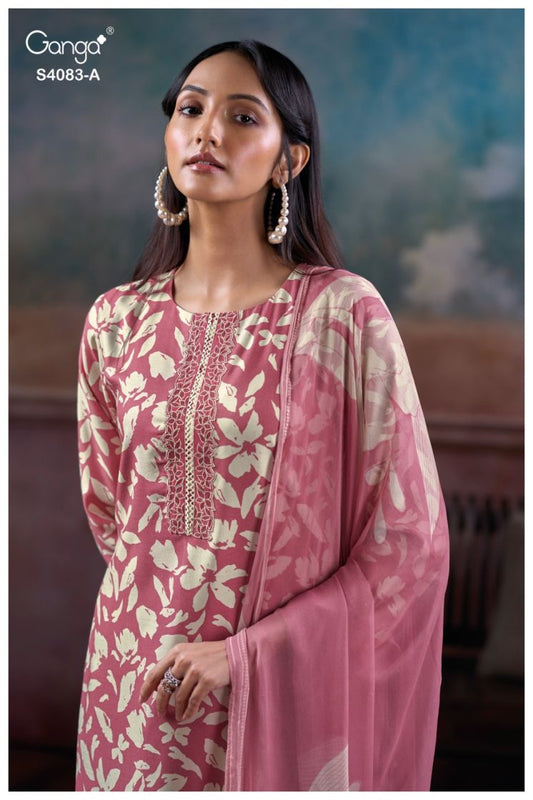 BUY GANGA SUITS WITH PRICE GANGA GYNAH S4083 TOP DESIGN