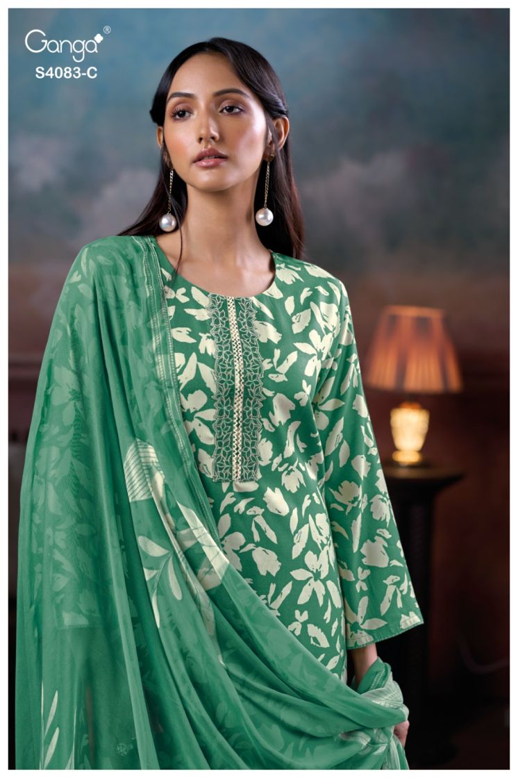 BUY GANGA SUITS WITH PRICE GANGA GYNAH S4083 PREMIUM SUIT