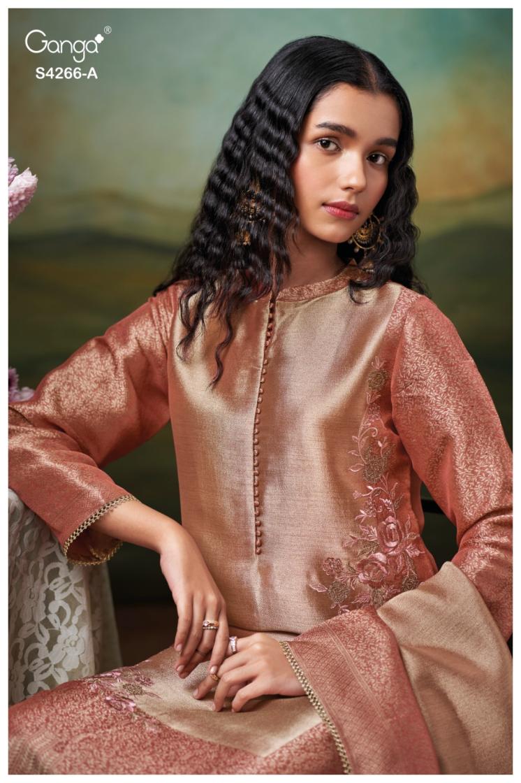 BUY GANGA SUITS GANGA HANIYA S4266 FULL SET