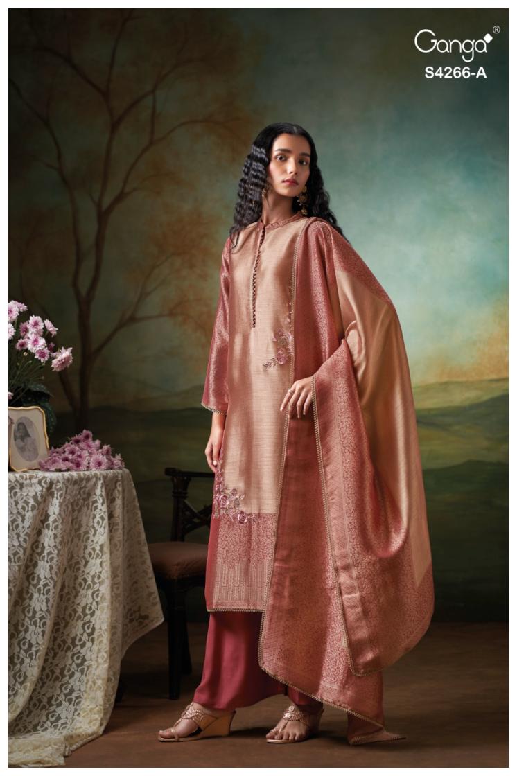 BUY GANGA SUITS GANGA HANIYA S4266 TOP DESIGN