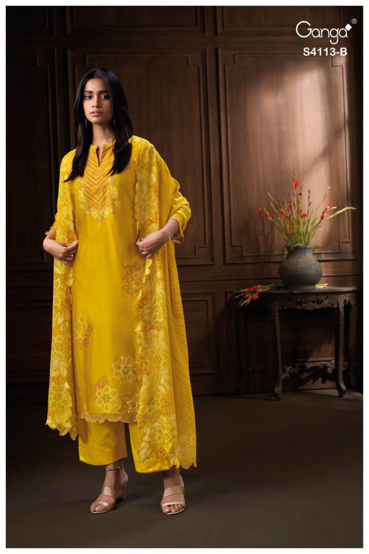 BUY GANGA FASHION SUITS ONLINE SALE GANGA HELEEN S4113 PREMIUM SUIT