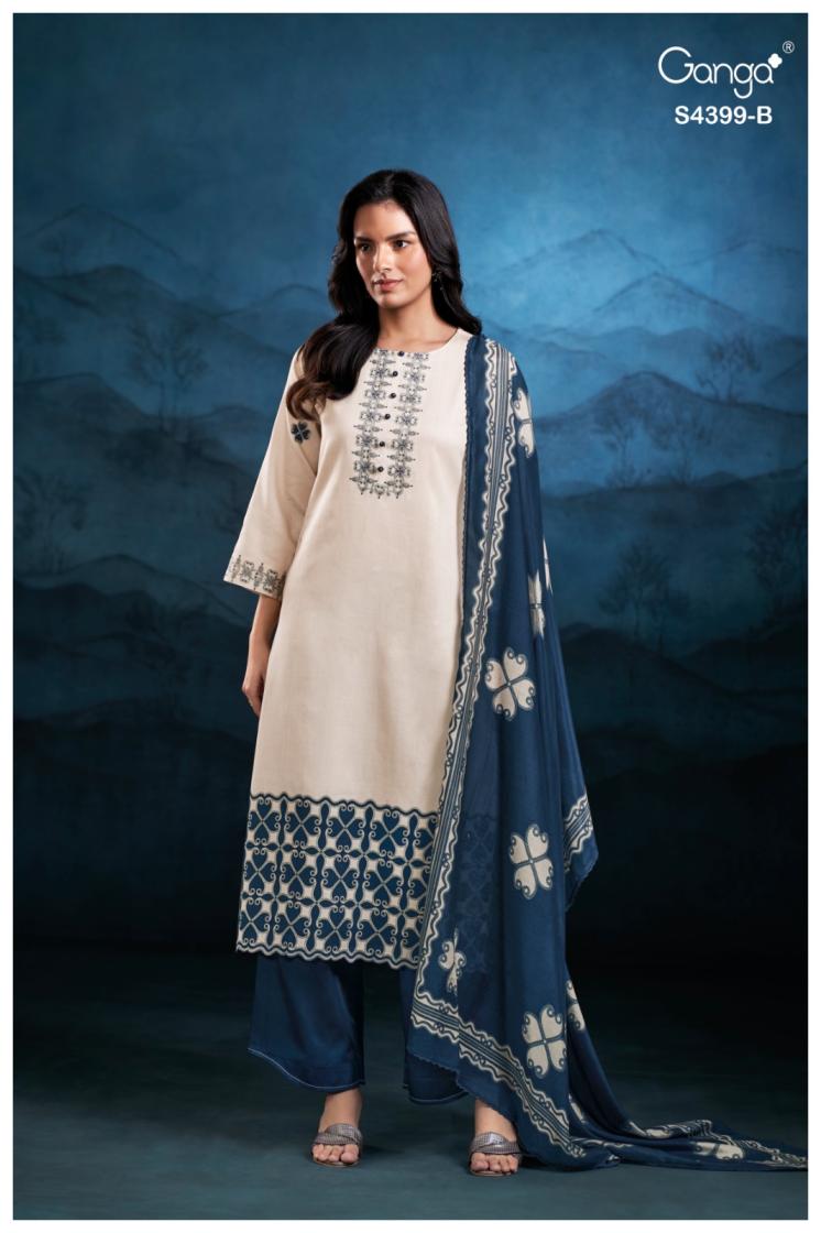 BUY GANGA SUITS ONLINE GANGA HELYNN S4399 FRONT VIEW