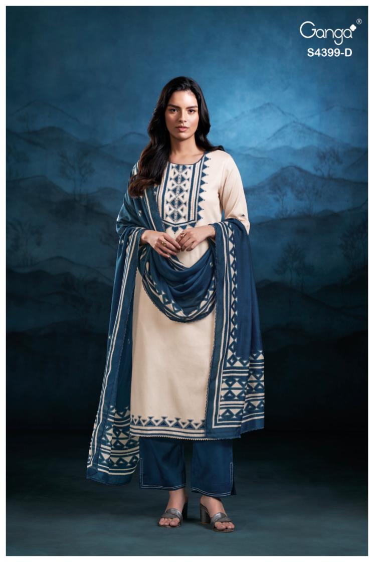 BUY GANGA SUITS ONLINE GANGA HELYNN S4399 FULL SET