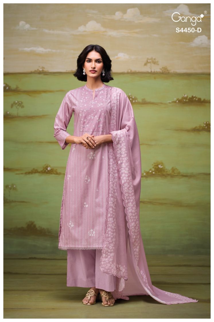 BUY GANGA SUITS ONLINE SALE GANGA HESIKA S4450 TOP DESIGN
