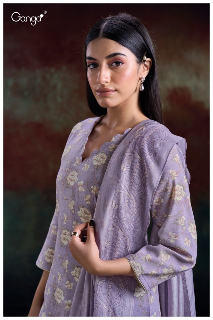 BUY GANGA SUITS GANGA HLAING S2869 TOP DESIGN