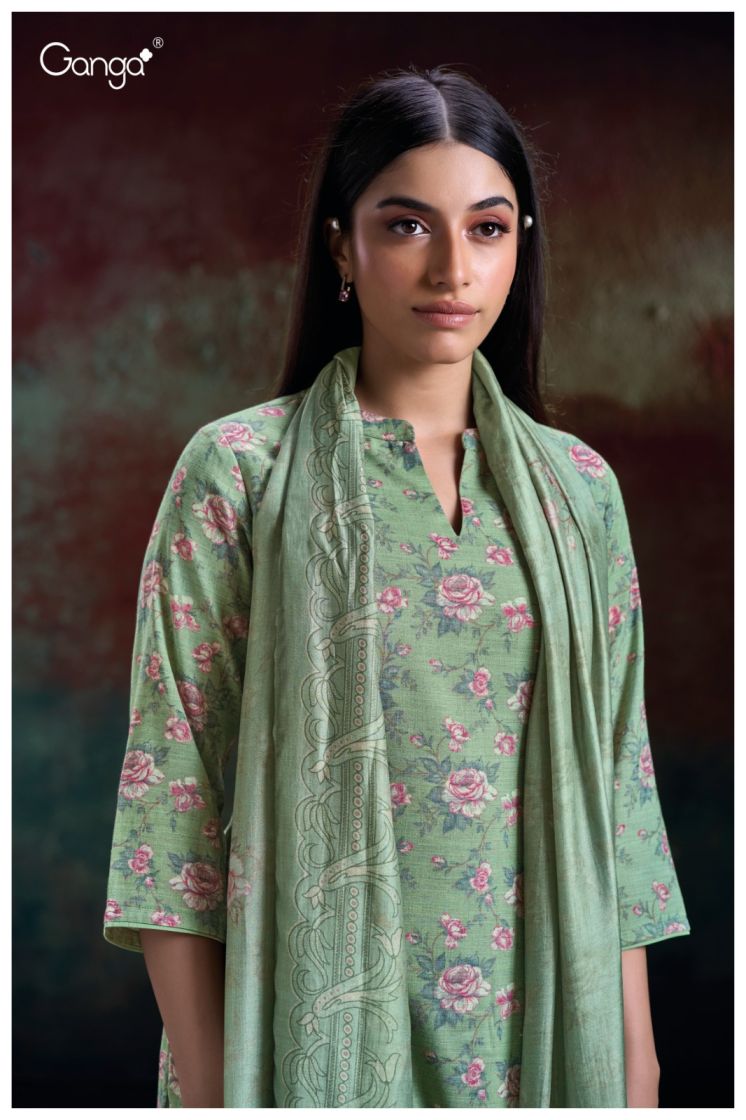 BUY GANGA SUITS GANGA HLAING S2869 PREMIUM SUIT