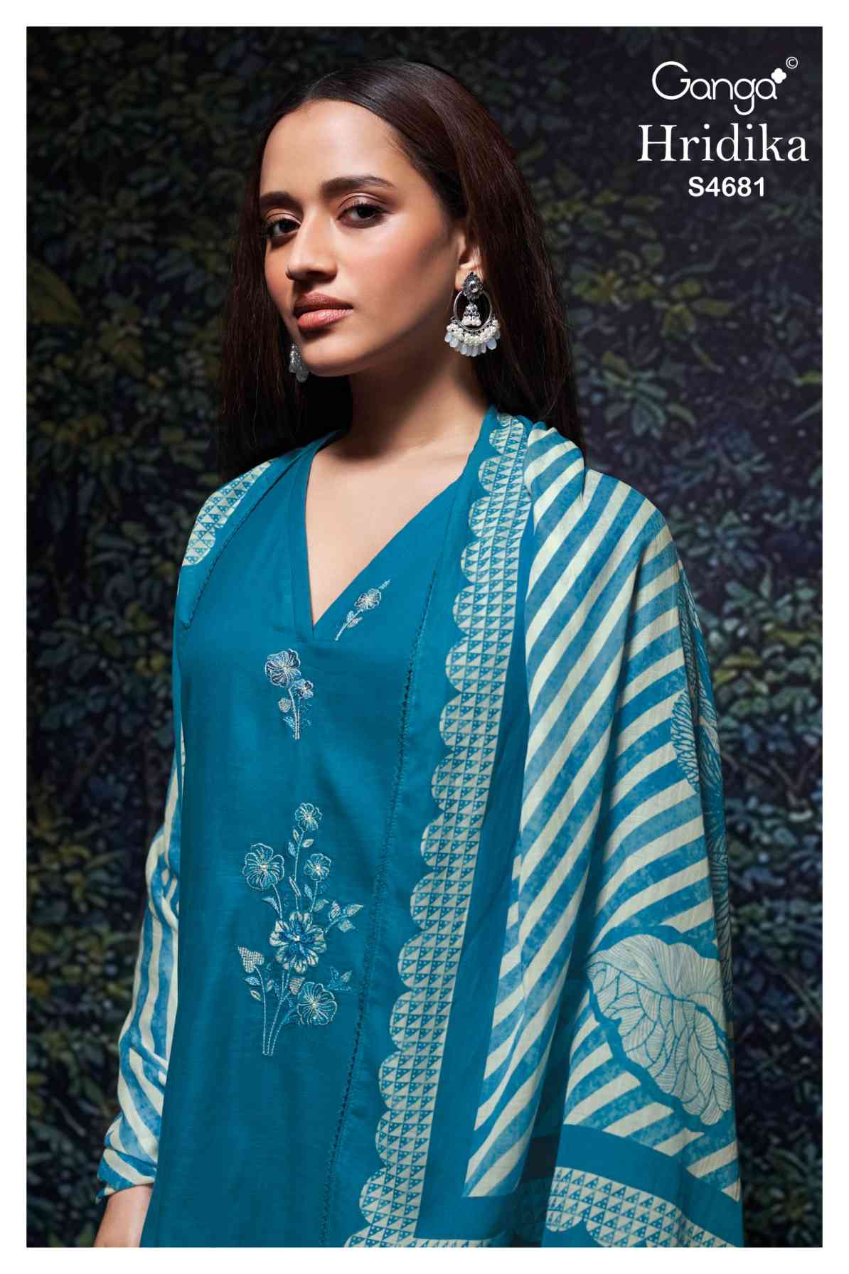 BUY GANGA SUITS ONLINE GANGA HRIDIKA S4681 FULL SET