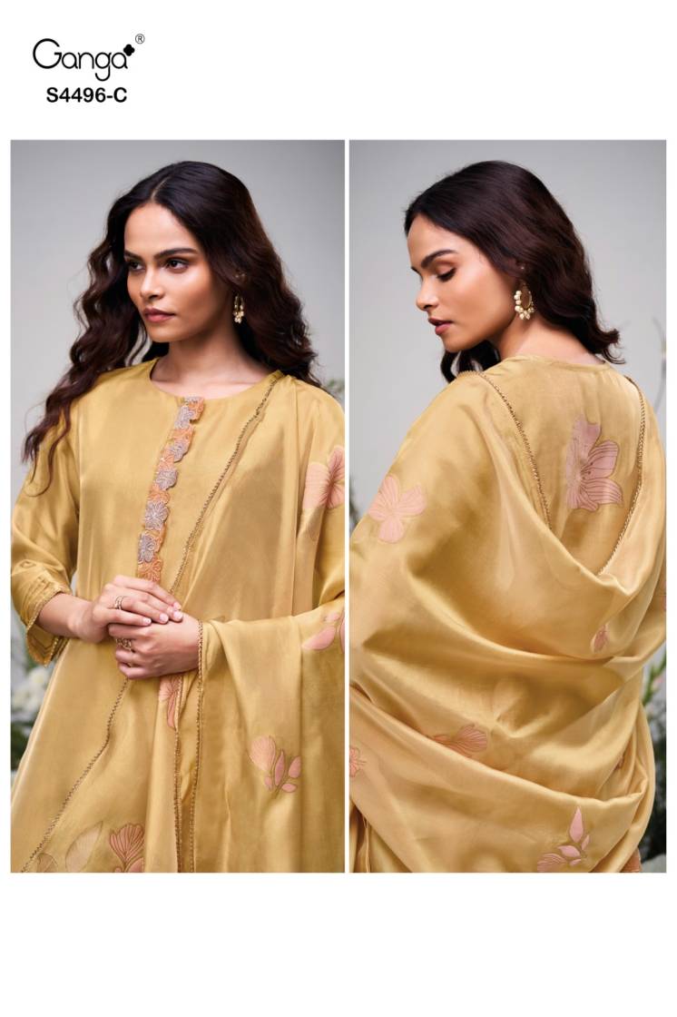 BUY GANGA SUITS ONLINE SALE GANGA HUSNA S4496 CLOSEUP IMAGE