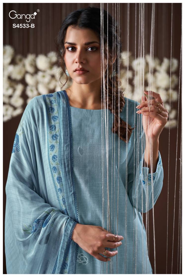 BUY GANGA SUITS ONLINE GANGA HYSRA S4533 FRONT VIEW