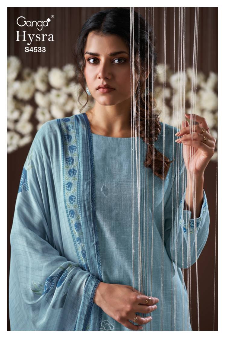 BUY GANGA SUITS ONLINE GANGA HYSRA S4533 FULL SET