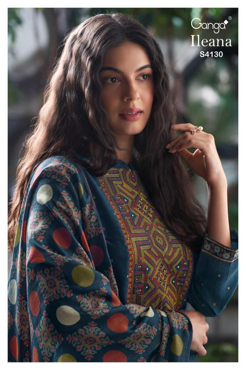 BUY GANGA SUITS WITH PRICE GANGA ILEANA S4130 NEW CATALOGUE