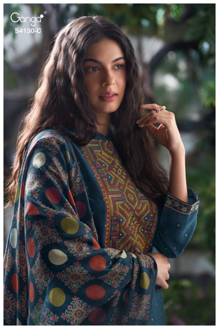 BUY GANGA SUITS WITH PRICE GANGA ILEANA S4130 PREMIUM SUIT