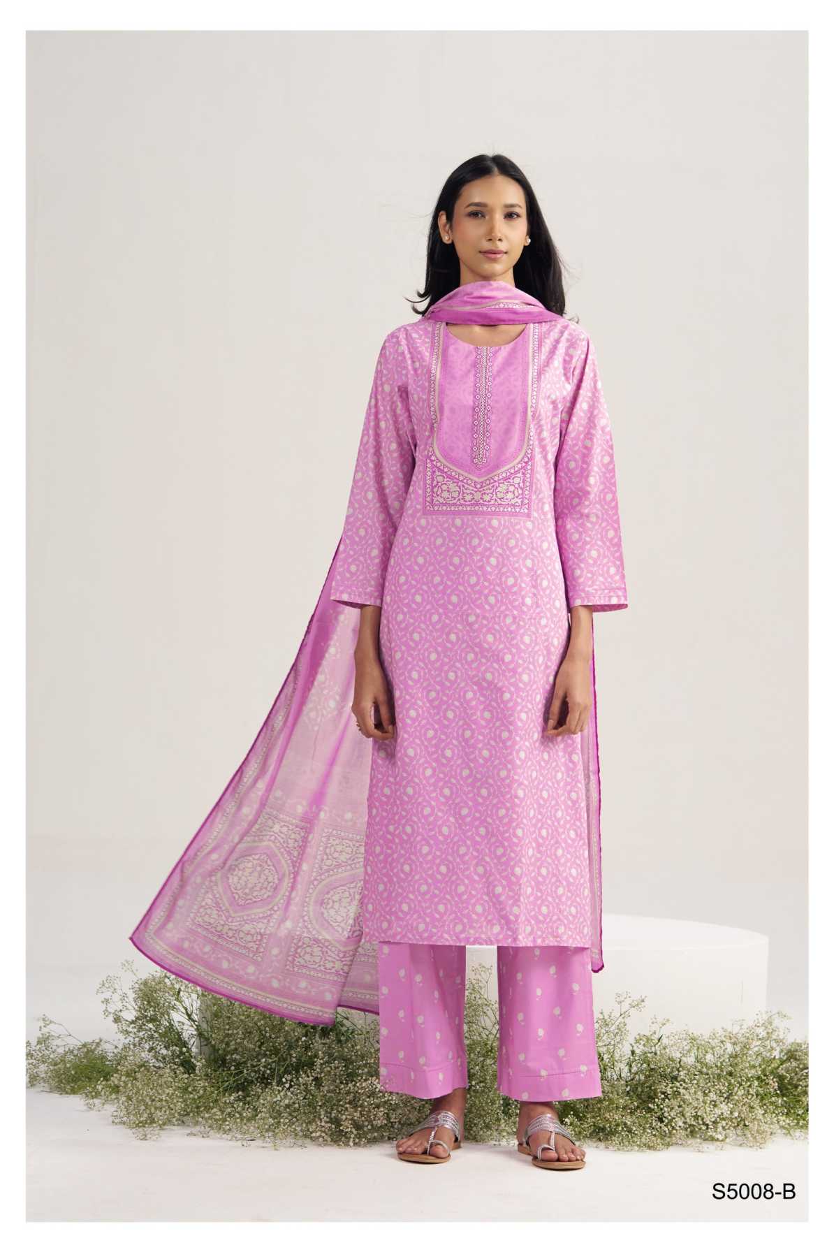 BUY GANGA SUITS ONLINE GANGA INDRATHA S5008 TOP DESIGN