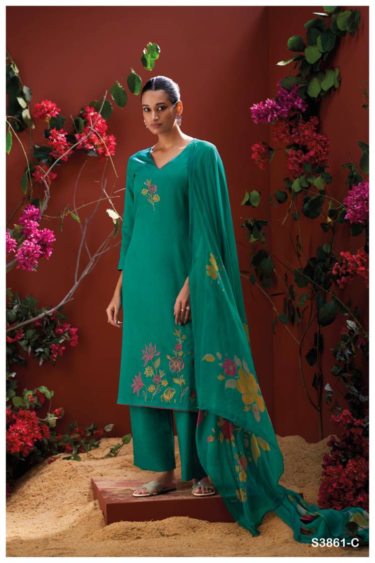 BUY GANGA SUITS WITH PRICE GANGA IRAYA S3861 TOP DESIGN