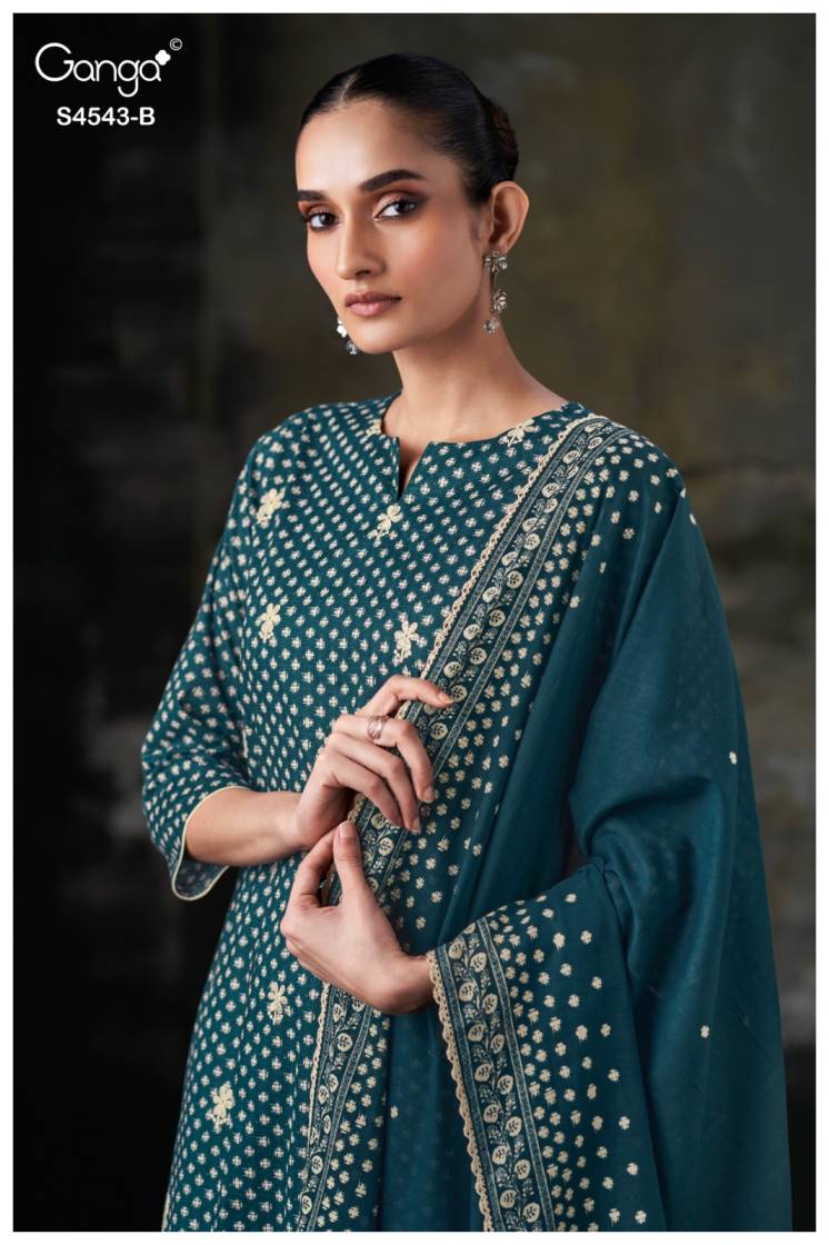 BUY GANGA SUITS ONLINE GANGA IZELIA S4543 FULL SET
