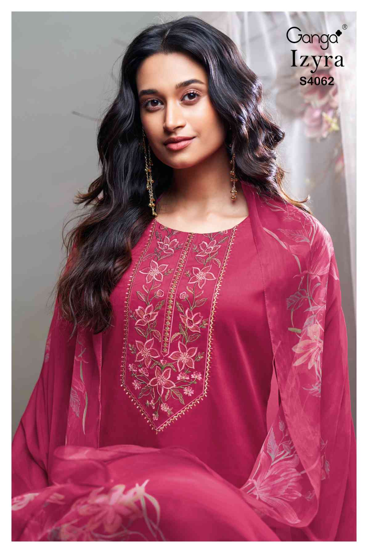 BUY GANGA SUITS SINGLE PIECE GANGA IZYRA S4062 PREMIUM SUIT