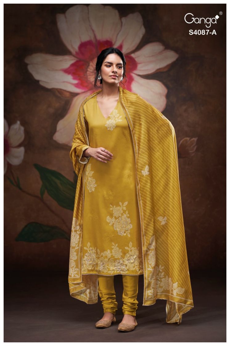 BUY GANGA SUITS ONLINE SALE GANGA JAASHVI S4087 PREMIUM SUIT