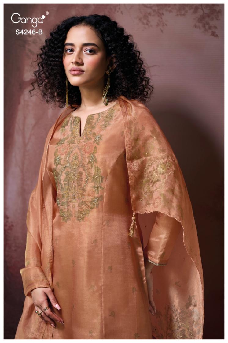 BUY GANGA SUITS ONLINE SALE GANGA JANELIA S4246 TOP DESIGN