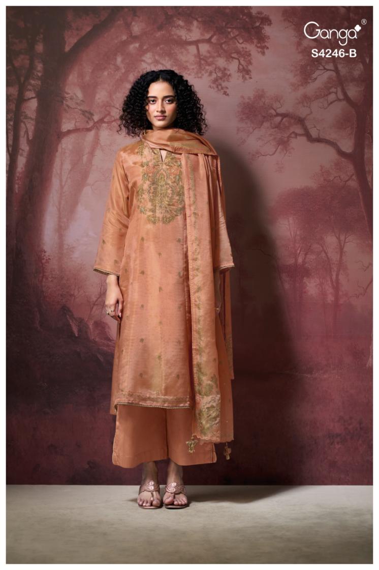 BUY GANGA SUITS ONLINE SALE GANGA JANELIA S4246 PREMIUM SUIT