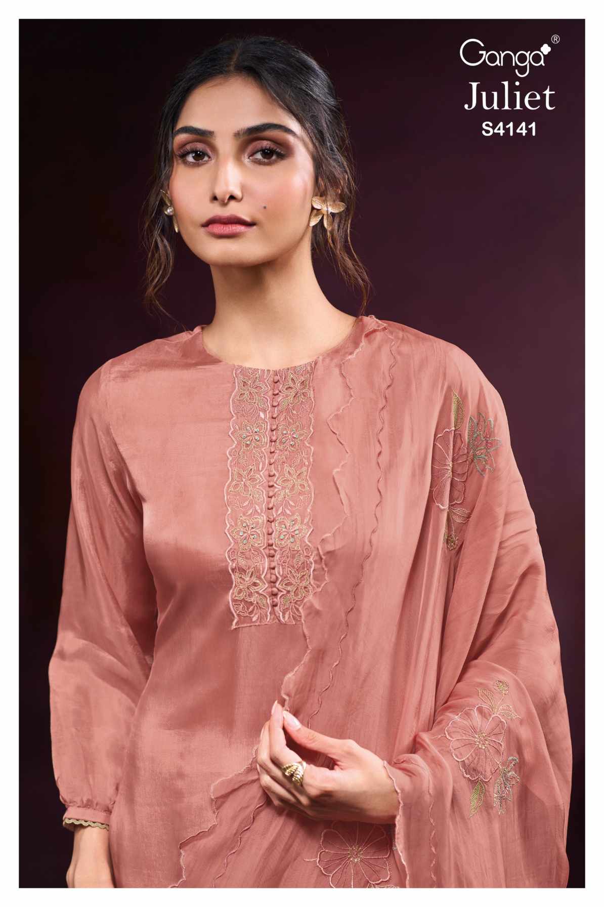 BUY GANGA SUITS GANGA JULIET S4141 FRONT VIEW