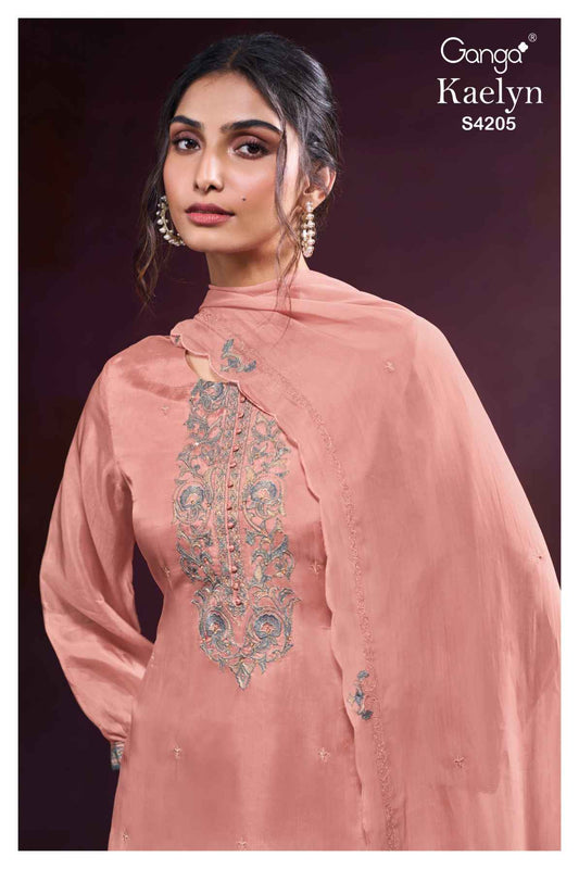 BUY GANGA SUITS SINGLE PIECE GANGA KAELYN S4205 FRONT VIEW