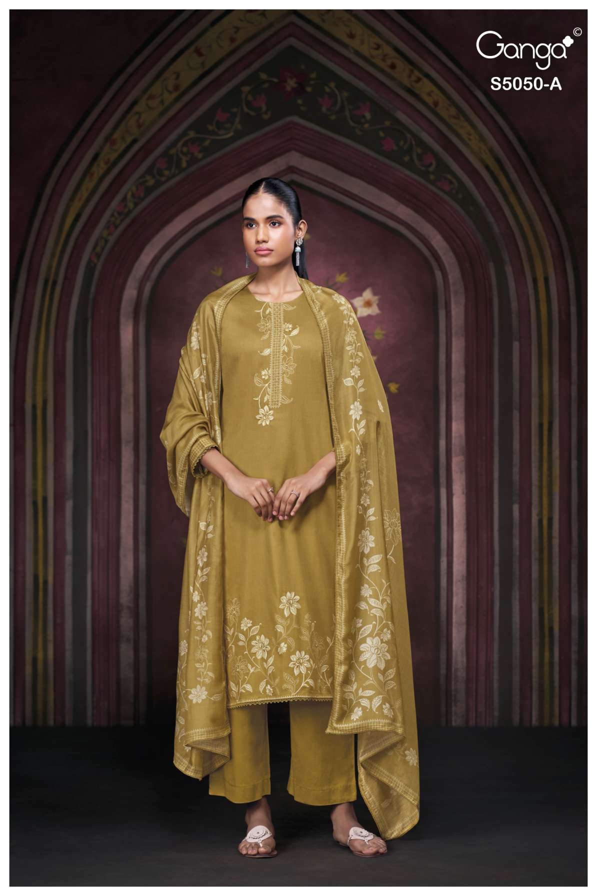 BUY GANGA SUITS GANGA KESHVIKA S5050 CLOSEUP IMAGE