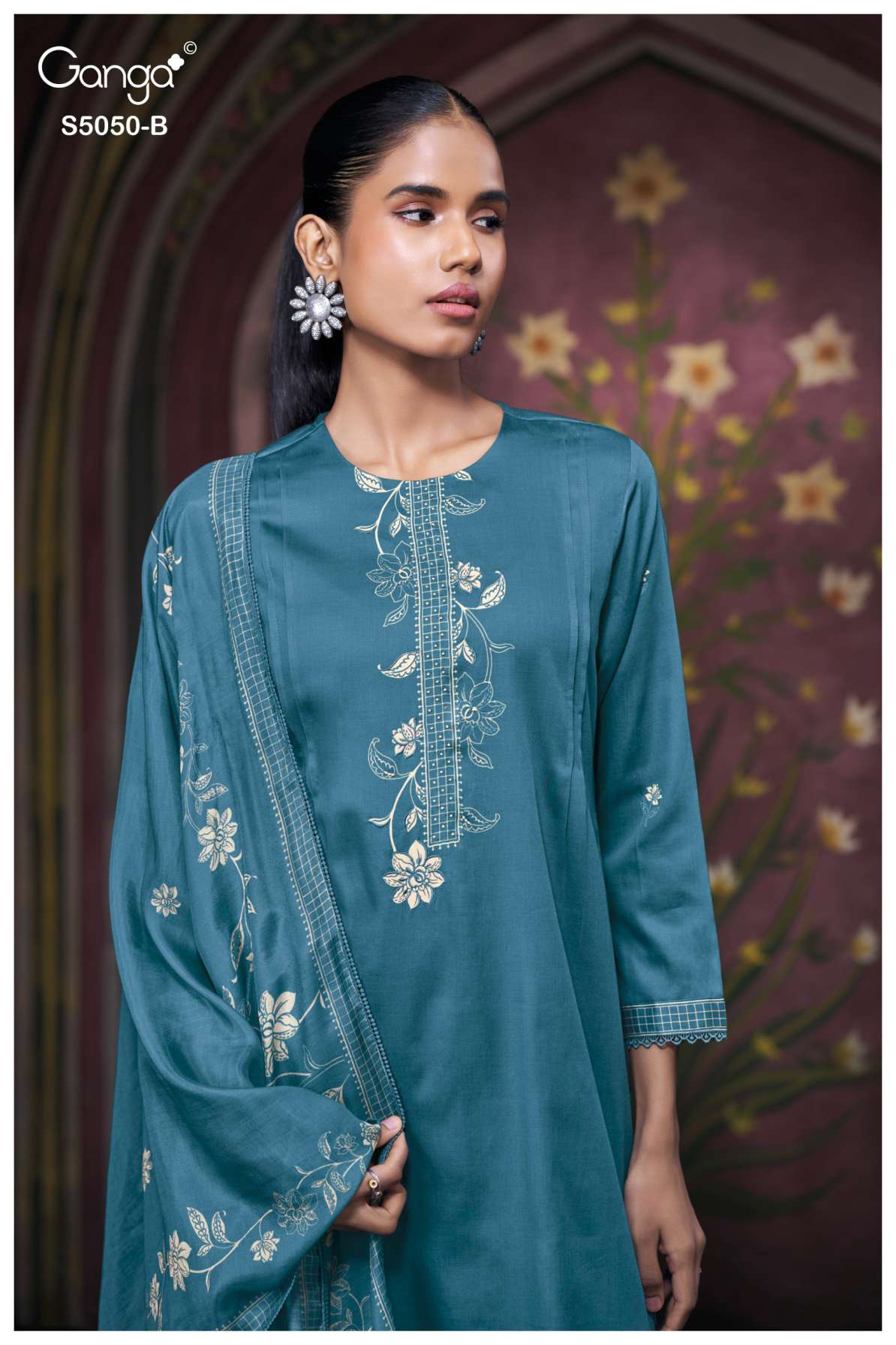 BUY GANGA SUITS GANGA KESHVIKA S5050 PREMIUM SUIT