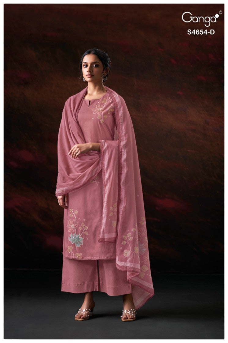 BUY GANGA SUITS ONLINE GANGA KIARAE S4654 FRONT VIEW