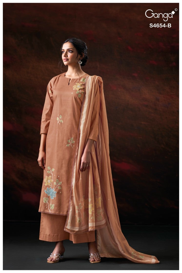 BUY GANGA SUITS ONLINE GANGA KIARAE S4654 FULL SET
