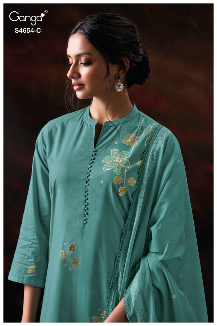 BUY GANGA SUITS ONLINE GANGA KIARAE S4654 BACK VIEW