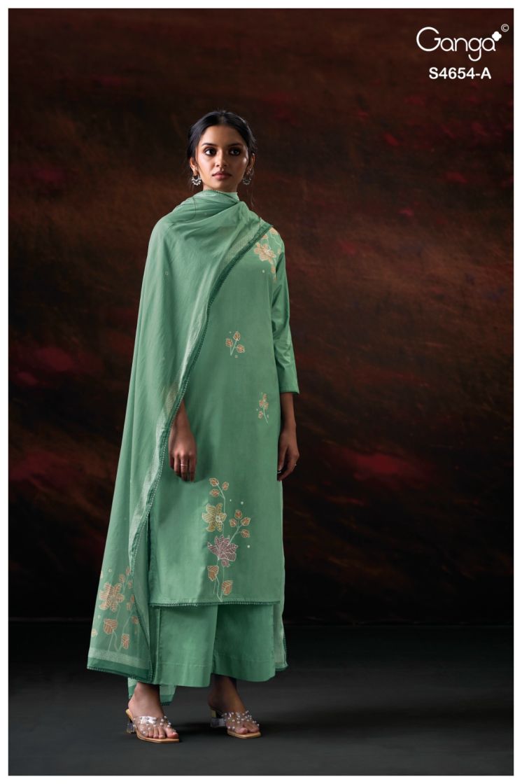 BUY GANGA SUITS ONLINE GANGA KIARAE S4654 NEW CATALOGUE
