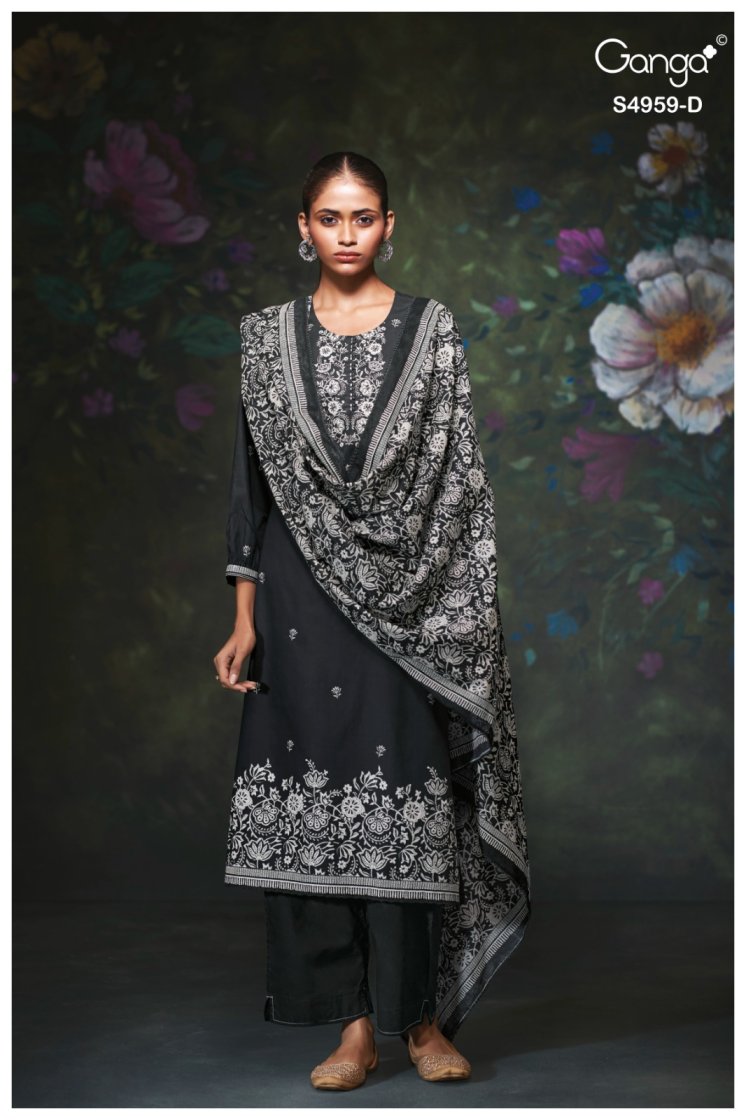BUY GANGA SUITS SINGLE PIECE GANGA KIVIRA S4959 PREMIUM SUIT